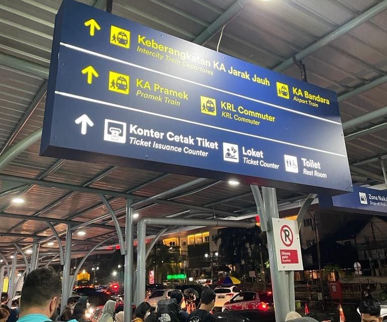 Stasiun Tugu Yogyakarta Petunjuk Arah
