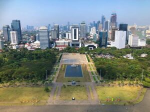 Pemandangan Kota Jakarta dari Puncak Monas